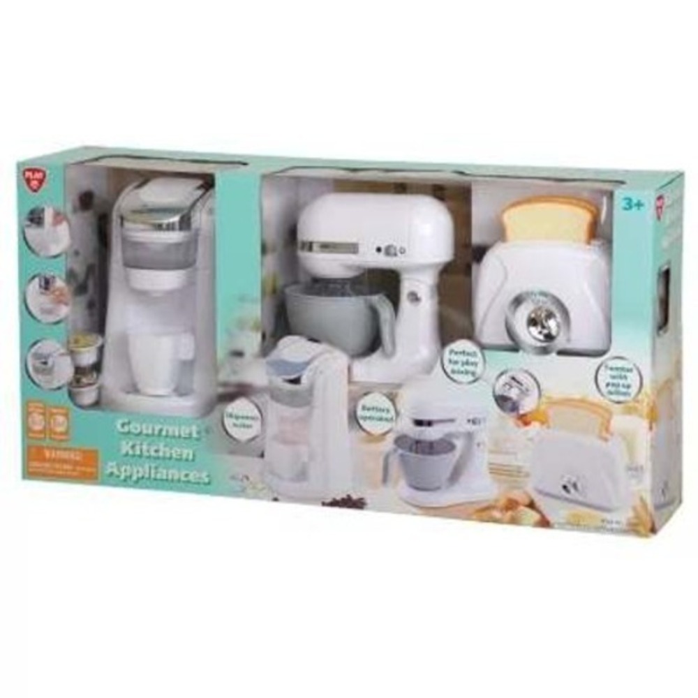 PlayGo Gourmet Kitchen  Appliances‎ - White 3 Piece Set New in Box!